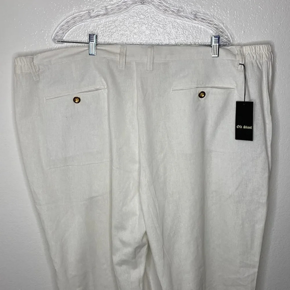 New Old Sokol White Linen Pants 4X - Picture 5 of 8